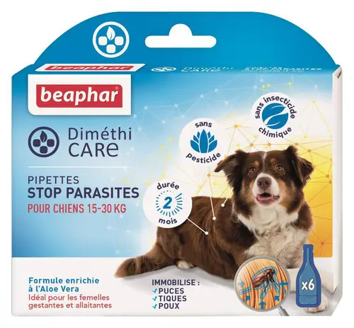 Jardin équipement:Pipettes pour chien moyen DiméthiCARE 6 x 3 ml