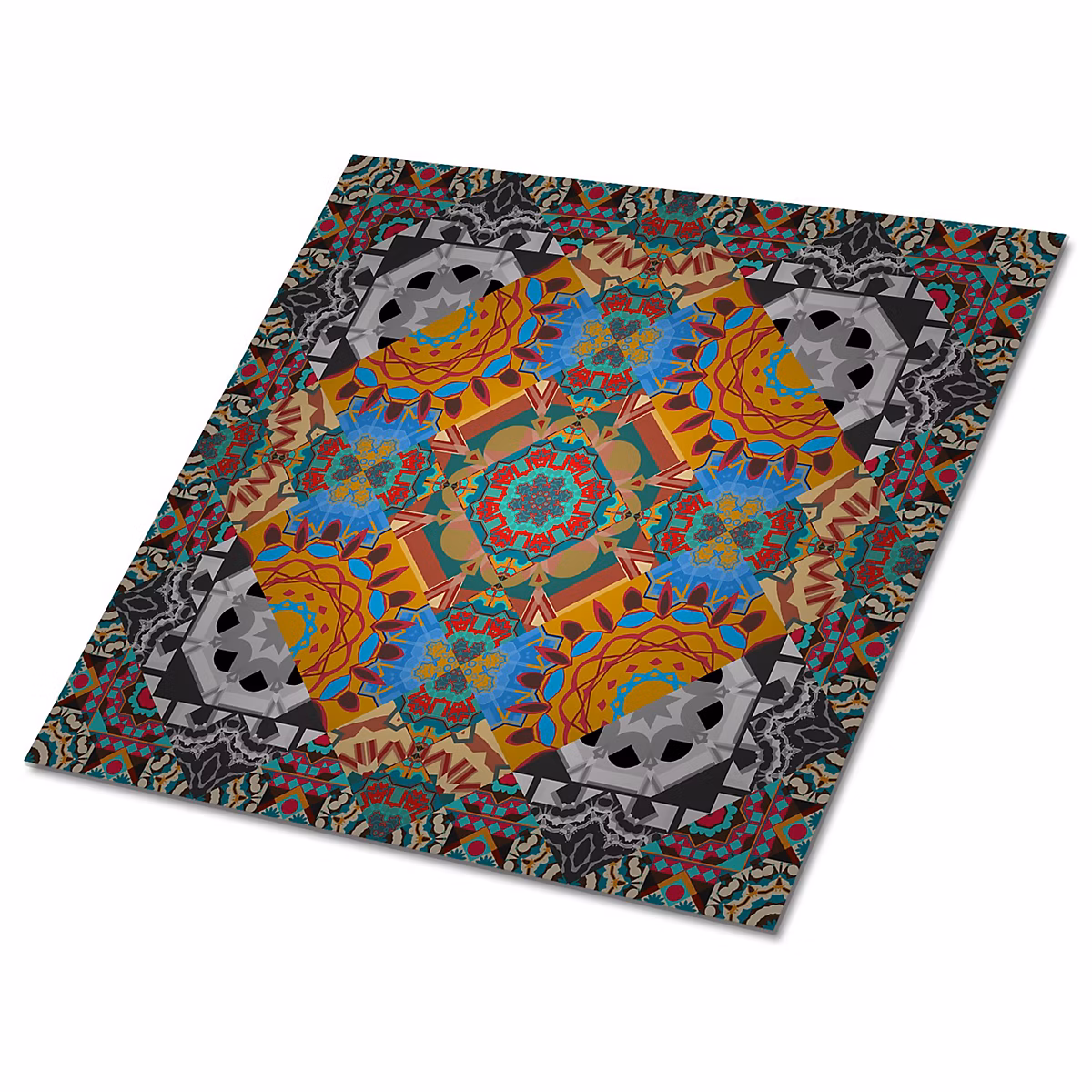 Carreaux vinyle Tulup 30 × 30 cm Motif oriental 9 pcs