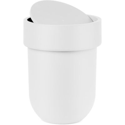 Poubelle Touch pour salle de bain (Blanc)