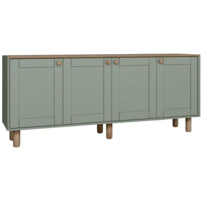 Buffet 4 portes en aggloméré Bohemian (Vert)