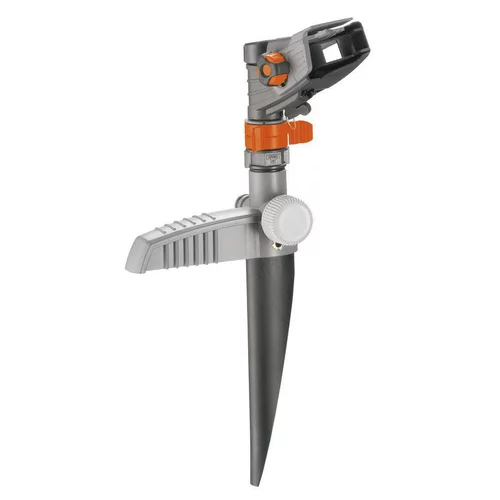 Utile pour le jardin:Arroseur canon sur pic coloris gris