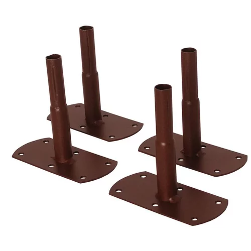 Une idée maline pour le jardin：Pack de 4 pieds fix ronds pour arche