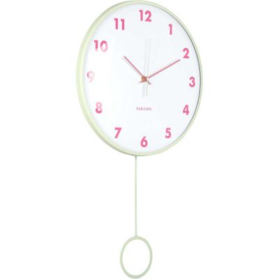 Horloge murale Cheeky Dome Pendulum (Vert)