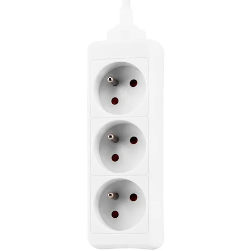 Jardin quotidien:Bloc multiprise blanc 3 prises - 1 m