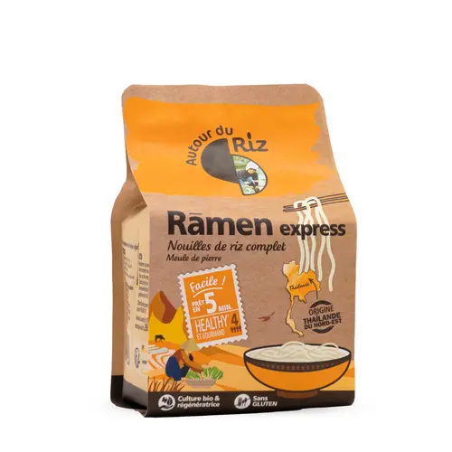 Style pour le jardin:Sachet de rãmen de riz complet Compagnie Autour du riz - 280 g