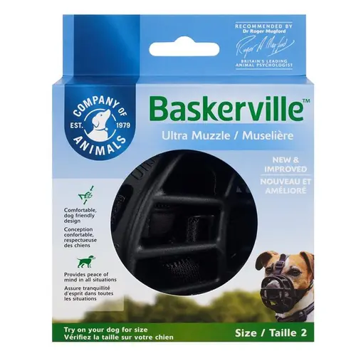 Pour un extérieur plus pratique:Muselière baskerville taille 2