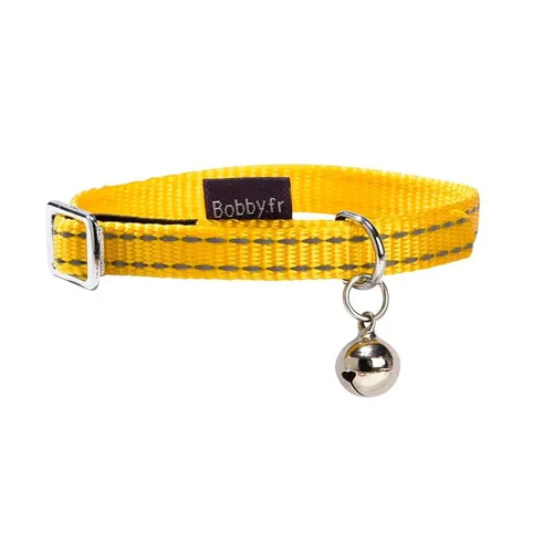 Pour créer votre univers jardin:Collier chat Safe jaune 10 mm