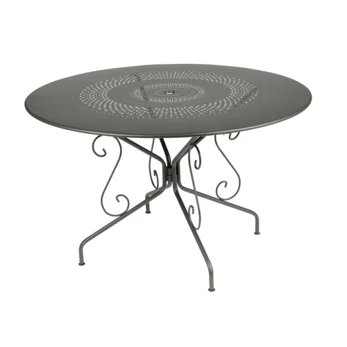 L’essentiel pour le jardin:Table ronde coloris romarin Montmartre Fermob - Ø 117 cm