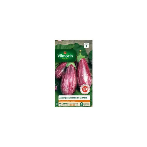 Pour un jardin accueillant:Graines d’Aubergine Listada de Gandia Vilmorin - graines à semer