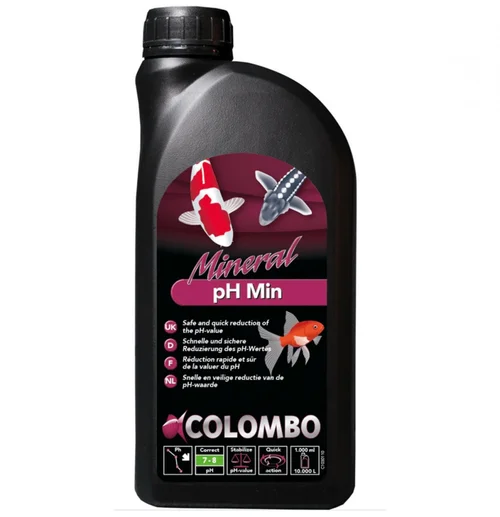 Bien au jardin:Solution de régulation du pH pour bassin, 1L - COLOMBO BASSIN PH min