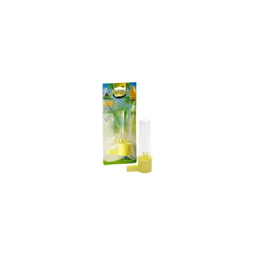 Sélection jardin:Fontaine double usage jaune pour oiseaux Ø3,2xH15 cm