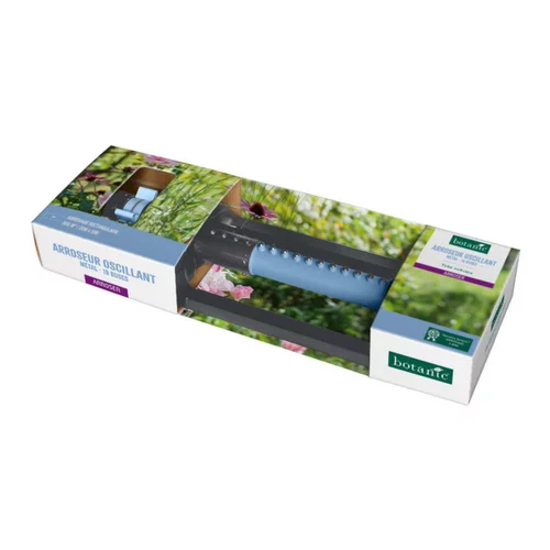 Pour vos envies d’extérieur：Arroseur oscillant botanic® en métal 19 buses - Arrosage jusqu'à 300 m²