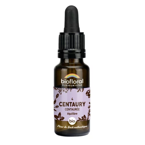 Jardin à équiper:Élixir n°4 Biofloral de centaurée en flacon de 20 ml