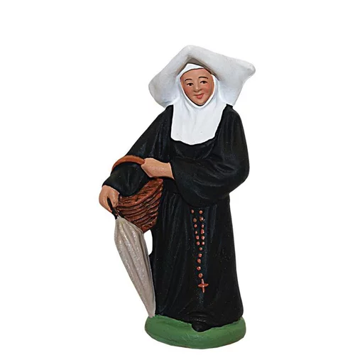 Pour plus de praticité à l’extérieur：Religieuse santons Escoffier - H 7 cm