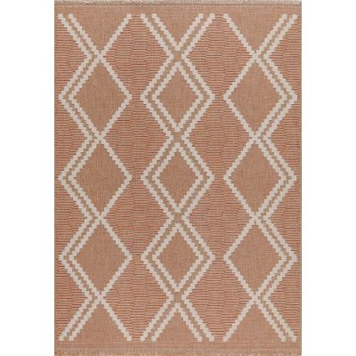 Tapis intérieur extérieur aspect jute terracotta Tijuana 9048 (170 x 120 cm)