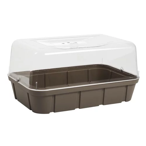 Idée jardin：Mini serre taille M – couleur taupe
