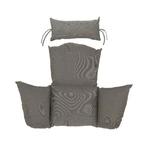 Pour compléter vos extérieurs:Coussin pour chaise suspendue en polyester gris - 100 x 123 x 15 cm