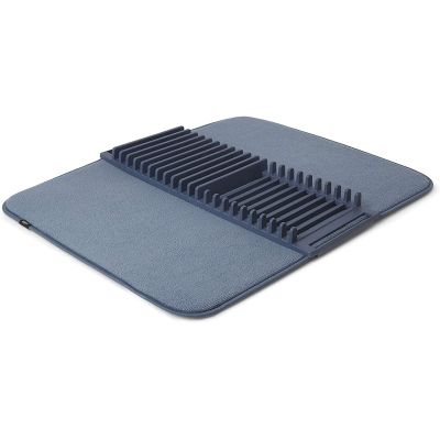 Tapis de séchage vaisselle pliable Udry (Bleu denim)