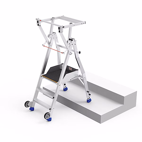 Escabeau PIRL 3 marches – Hauteur max. de travail 2.75m, PIRL3-RSO