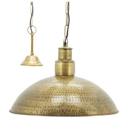 Suspension industrielle en métal martelé (Diamètre 53cm)
