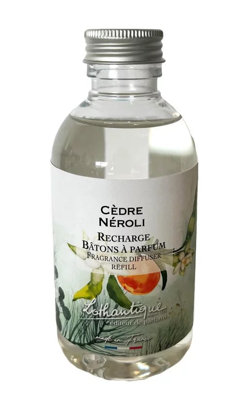 Solution nature:Recharge de bâton à parfum Lothantique Jardin d'aquarelles Cèdre Néroli – 200 ml