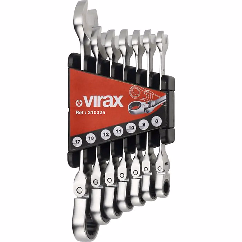 7 Clés À Cliquet À Tête Flexible 8 – 17 Mm, Virax 310325