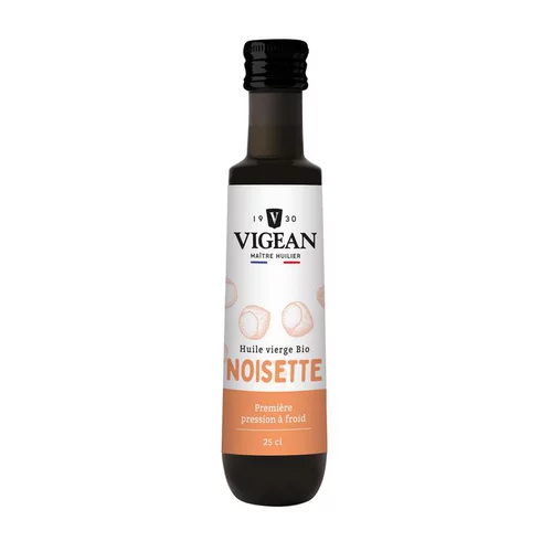 Pour donner du style à l’extérieur:Huile vierge de noisette 1ère pression bio Vigean - 25 cL