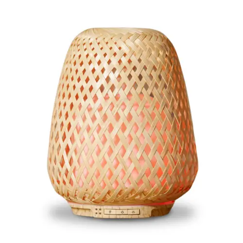 Nature extérieur:Diffuseur ultrasonique en bambou tressé Olaki Zen' Arôme - diffusion 40 m2