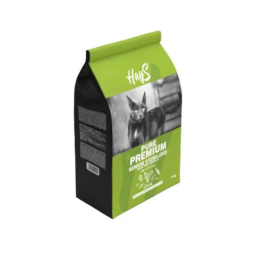 Adapté à vos extérieurs：Croquette pour chat mature stérilisé au poulet Hays Pure Premium - 2 kg
