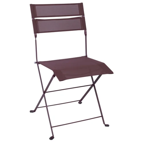 Pour embellir le jardin:Chaise Latitude coloris noir en acier Fermob - 49 x 50 x 87 cm
