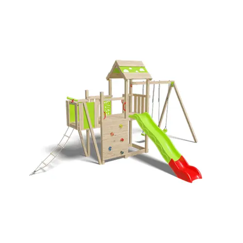 Pour plus de confort au jardin：Aire de jeux Aléo by Trigano en bois Strarry Xpression - H 2,20 m