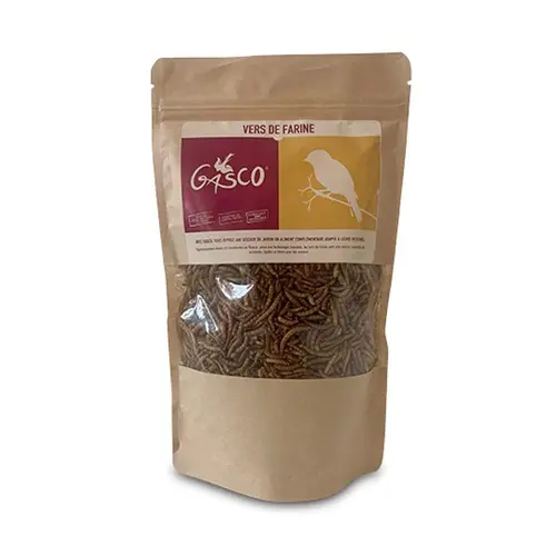 Style au jardin：Vers de farine pour oiseaux de la nature Gasco - 200 g