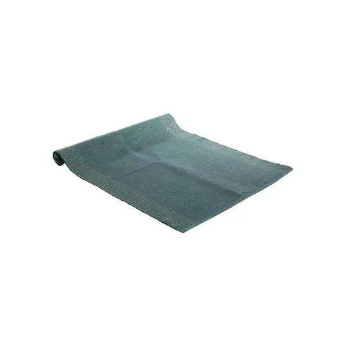 Le bon choix pour le jardin:Chemin de table uni en coton argenté bleu brillant - 150 x 50 cm