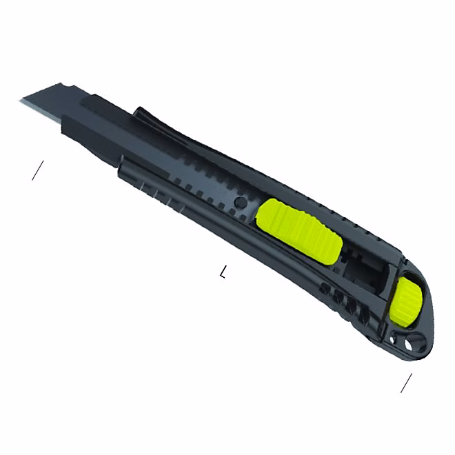 Cutter professionnel Black Bull METRICA 25 mm – lame 0 | 7 mm ultra tranchante | réf. 09037