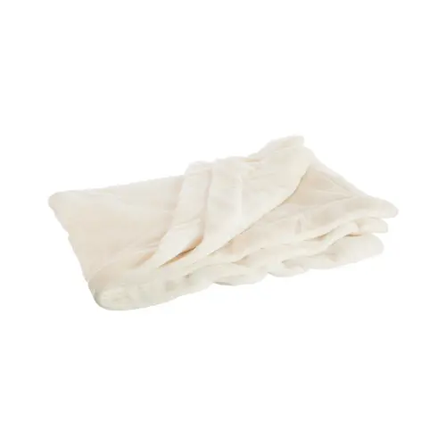 Pour compléter votre espace extérieur：Plaid Tender coloris blanc en coton - 150 x 200 cm