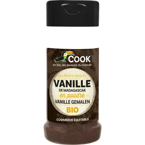Pour vos moments en extérieur:Vanille poudre bio Cook - 10 g