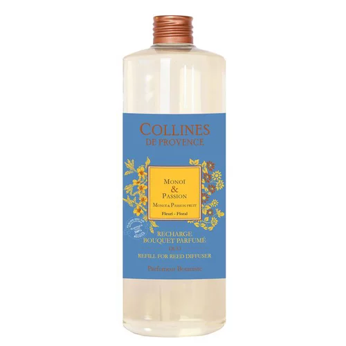 Les incontournables du jardin:Recharge bouquet parfumé senteur monoï passion Collines de Provence - 500 ml