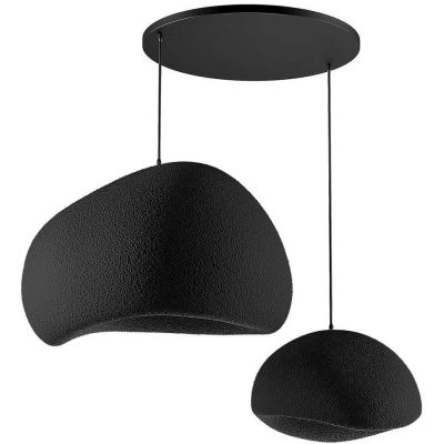 Suspension 2 abats jour Wabi Sabi Rawbends (Noir)