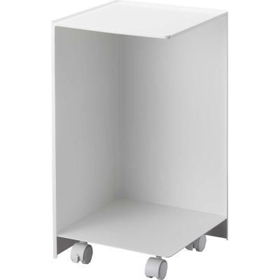 Rangement pour toilettes sur roulettes Caster (Blanc)