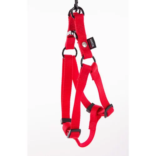 Pour les espaces verts:Harnais baudrier réglable rouge pour chien - 1,6x35/50 cm