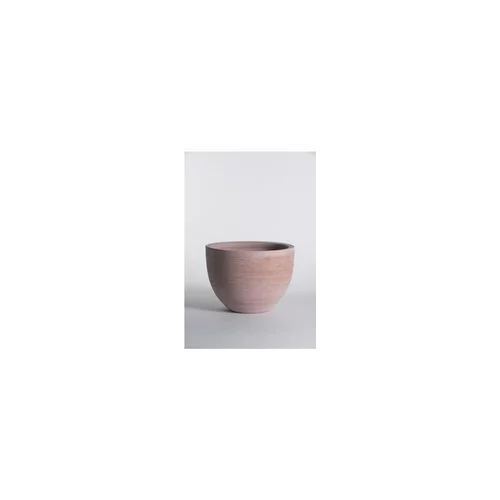 Pour un extérieur agréable:Pot Cuvier bas contemporain en terre claire H 32 x Ø 44 cm