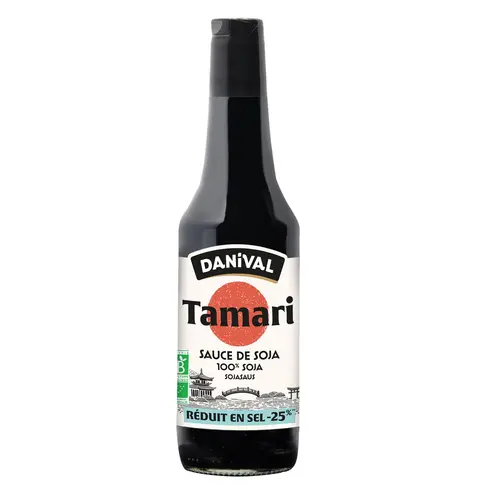 Pour un extérieur bien organisé:Tamari réduit en sel bio Danival - 50 cl