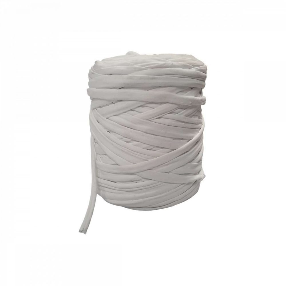 Bobine de lien en lycra avec déroulement central – 150 m, Blanc, Linxor