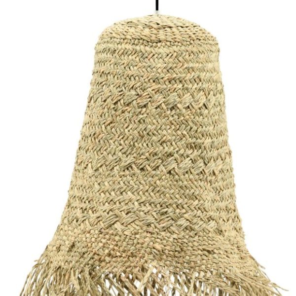 Suspension frange en jonc naturel