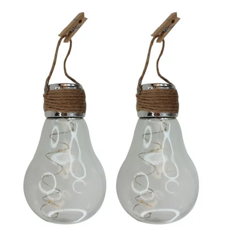 Choix pratique：2 ampoules solaires décoratives à suspendre