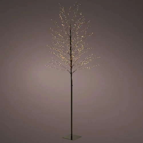 Sélection extérieur:Arbre de Noël lumineux coloris noir micro LED blanc orangé fixe extérieur – H 1,50 m