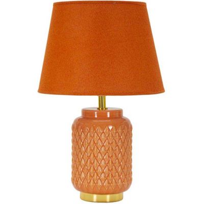 Lampe à poser en céramique Square 28 x 44 cm (Orange)