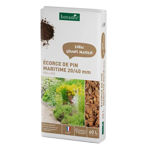 Pour organiser vos extérieurs:Écorce de pin maritime 20/40 mm botanic® - 60 L