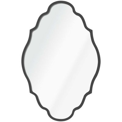 Miroir en verre et MDF 30 x 47 cm Axis (Noir)