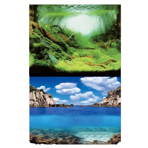 Facile au jardin:Poster aquascaping océan, face plantes - AQUA NOVA modèle S - 60x30 cm